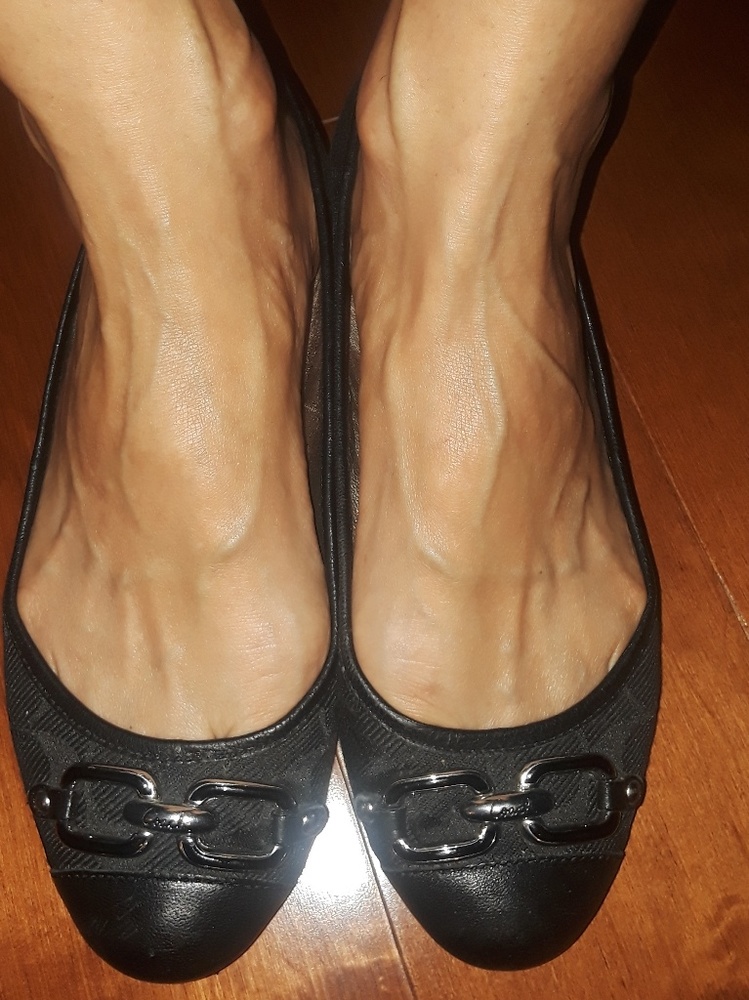 Coach cap toe ballet flat